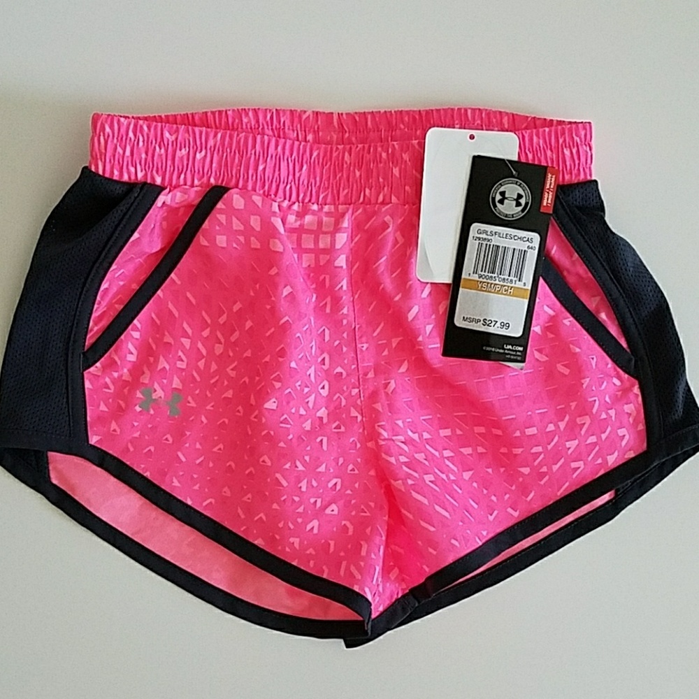 NWT Girls Under Armour Shorts with Pockets